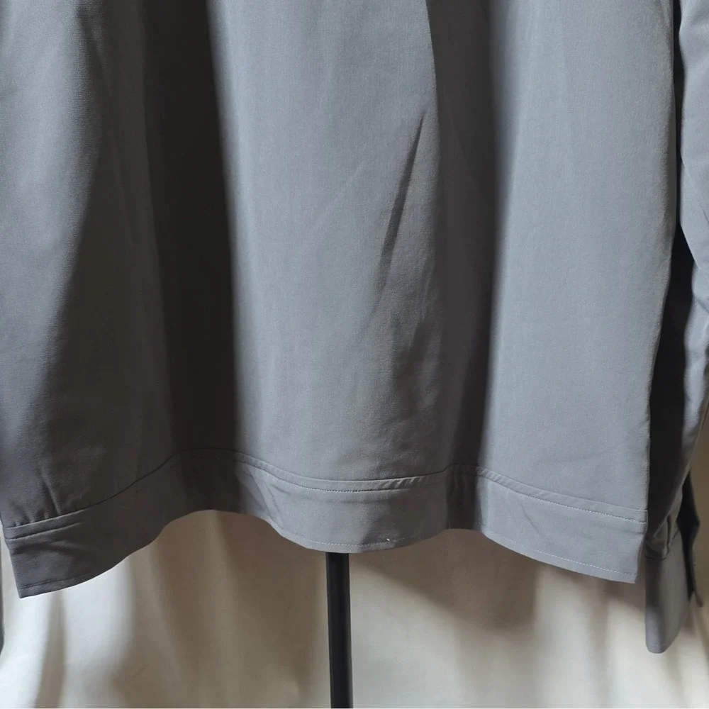 14th & Union Men's Gray Full-Zip Jacket XL. Lightweight casual tech shirt jacket